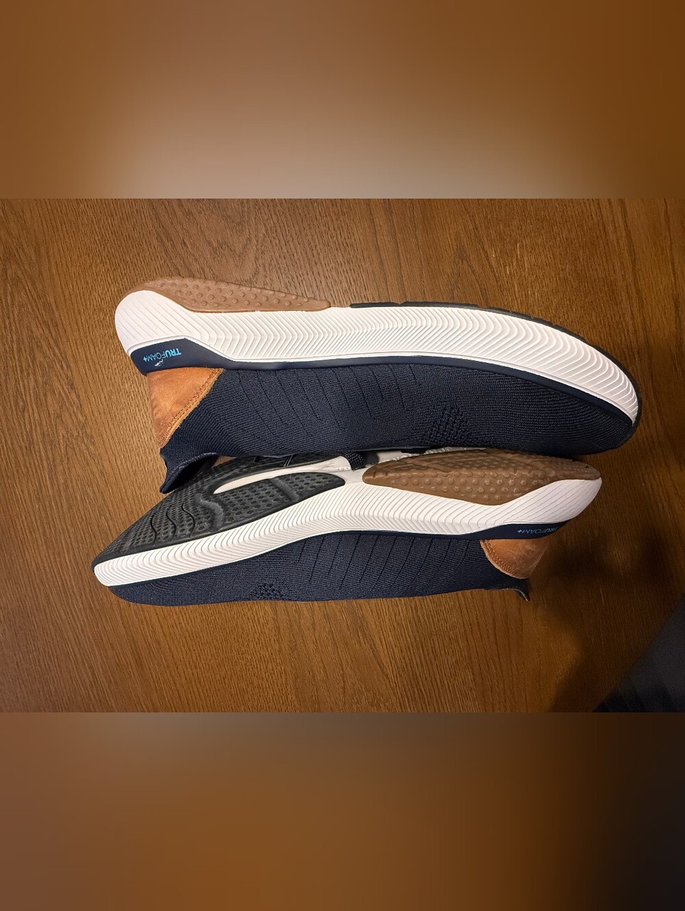 Johnston & Murphy Men's Miles Knit Navy Blue Sneakers Size 14 - Picture 7 of 10